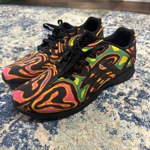 Jeremy Scott adidas zx flux psychedelic. Practically new.